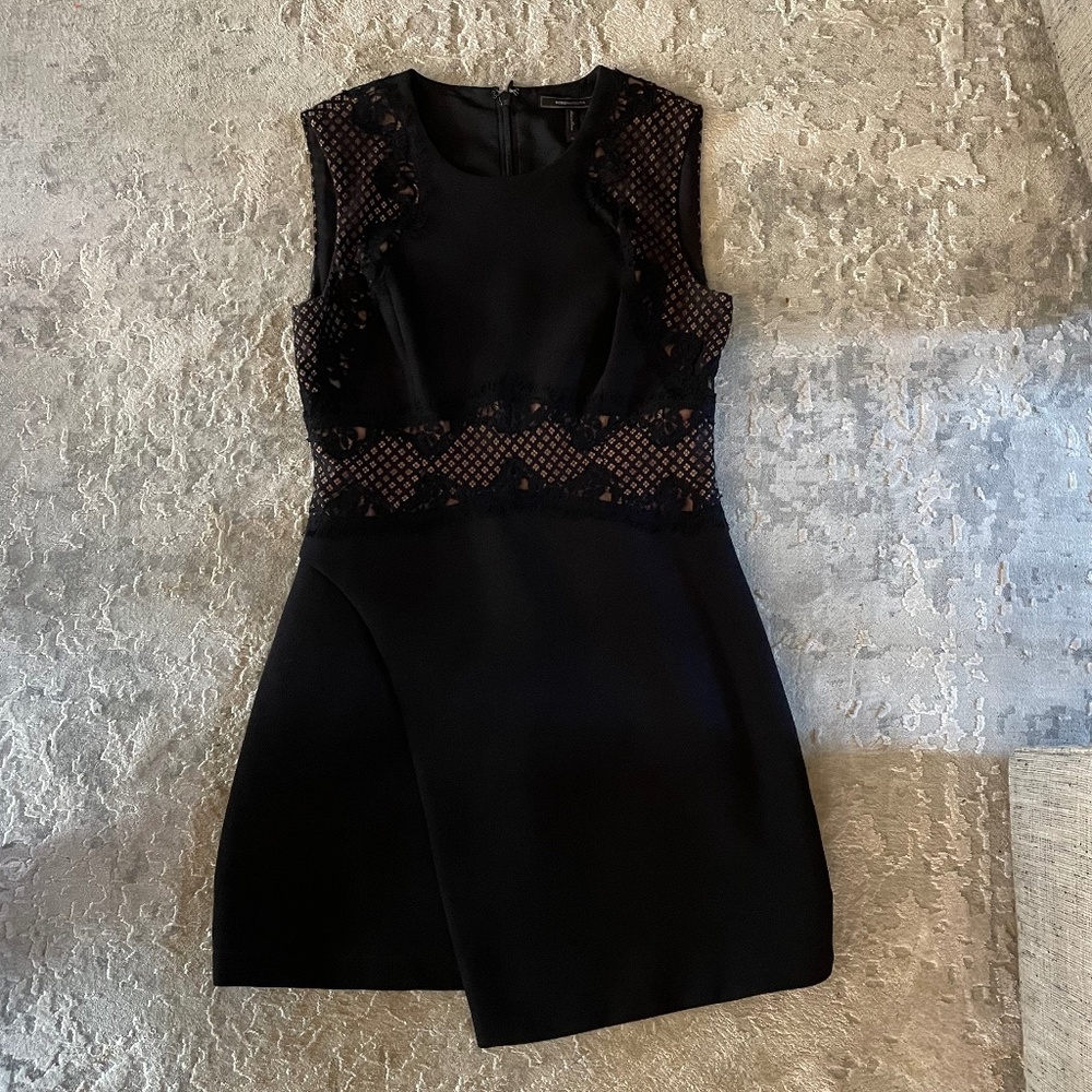 BCBG Max Azria Black Sleeveless Leandra Dress